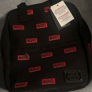 Loungefly Marvel Black and Red Backpack